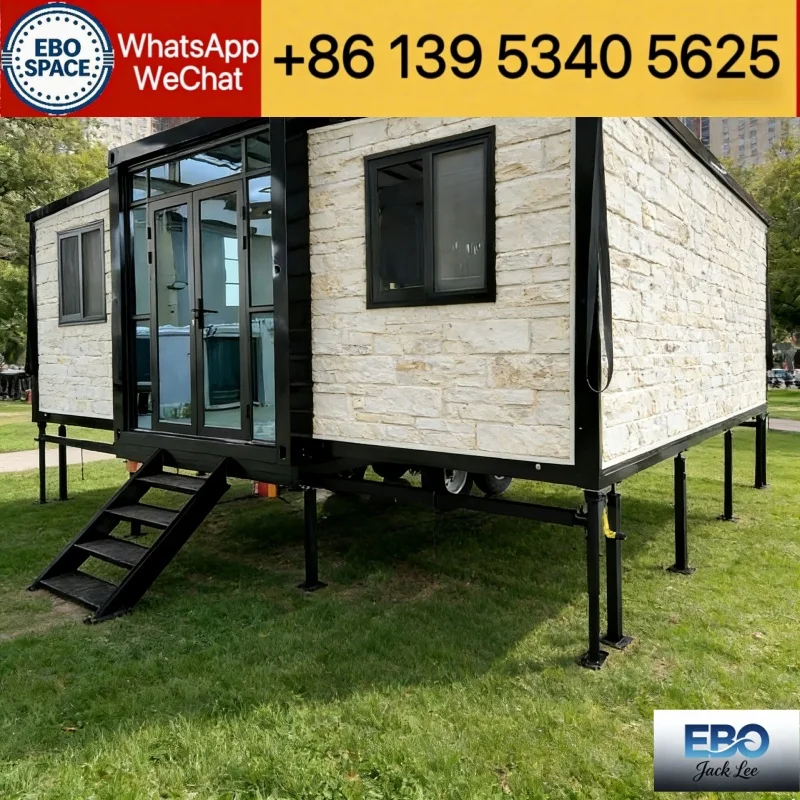 Foldable Container House 20ft 30ft 40ft Prefab Modular Villa Tiny Cabin Waterproof Expandable Home