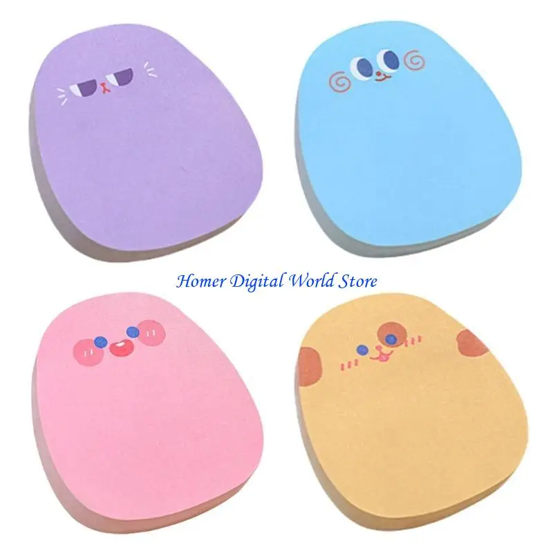 h55f 60 시트 자체 adheive 메모 색상의 음표 종이 작은 주머니 메모장 학생 교사 사무실 직원을위한 장려 된 시트