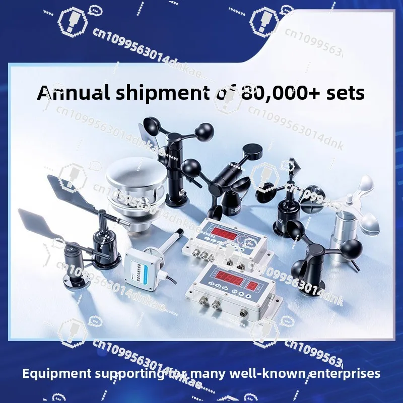 All-aluminum Alloy Ultrasonic Pipeline Type High-precision Wind Speed and Direction Sensor Three Cups Wind Speed and Direction