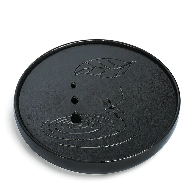 

Новинка: квадратные и круглые керамические подносы для чайной церемонии кунг-фу, инструменты для китайской комнаты, чайная доска