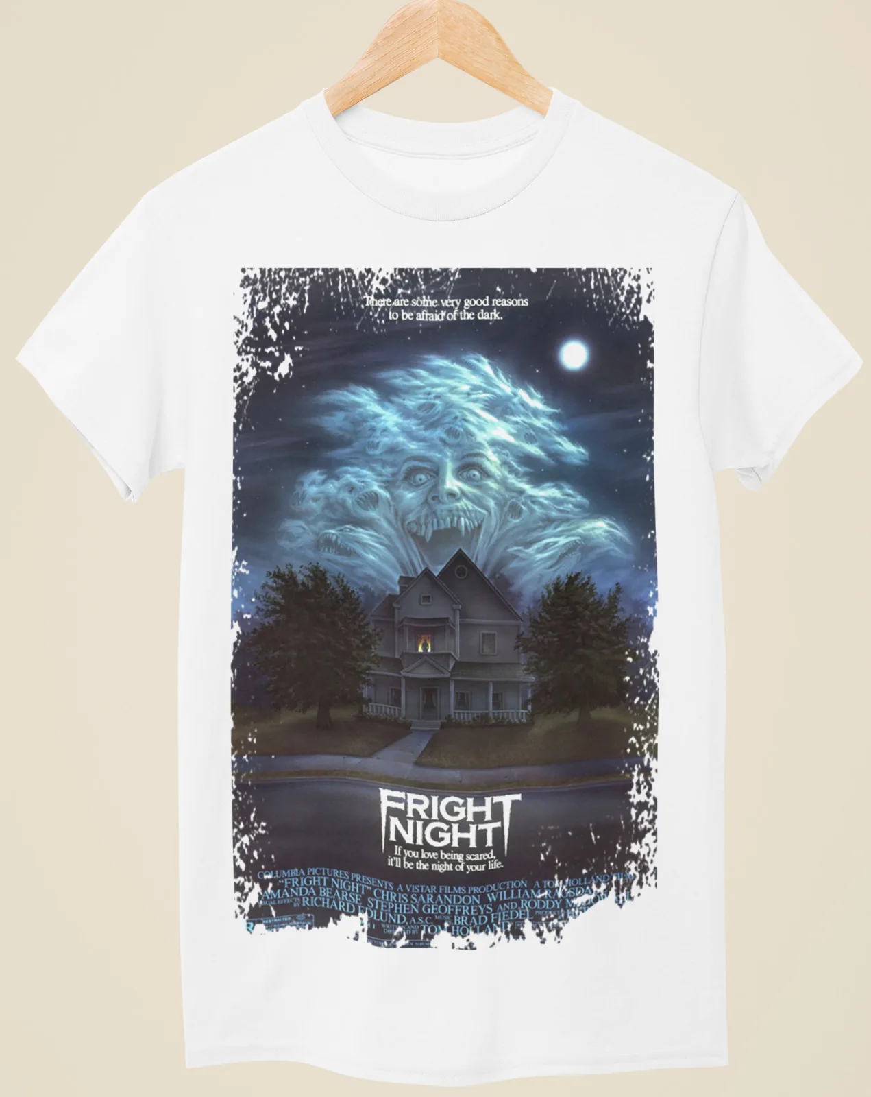 Fright Night - Movie Poster Inspired Unisex White T-Shirt