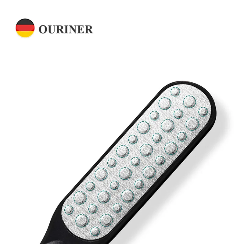 

Ouriner High-Quality Stainless Steel Foot File Dead Skin Remover Professional Pedicure Tools Callous Scraper Double Sided Callus