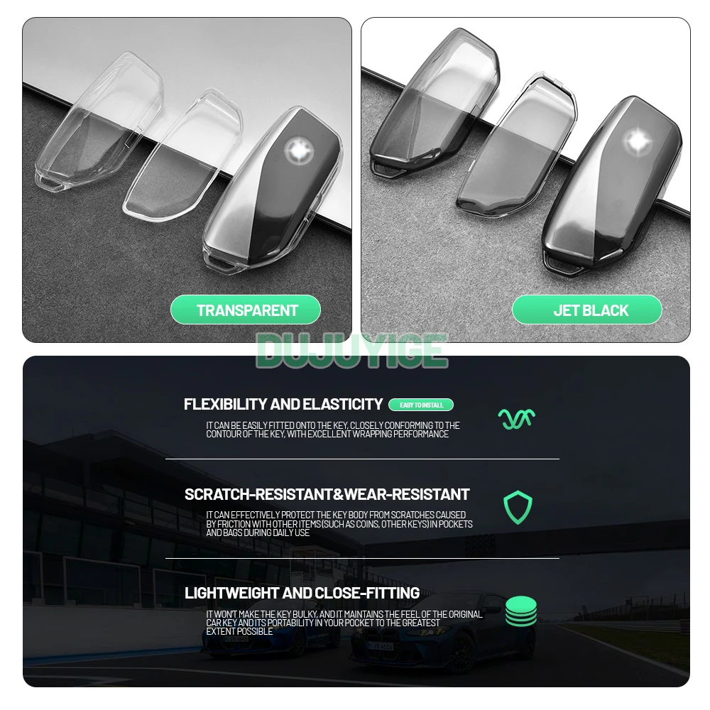 Clear TPU Car Key Case For BMW 1 5 Series 2 Series Gran Coupé F74 F70 G42 G60 Key Fob Cover Protector Shell Auto Accessories