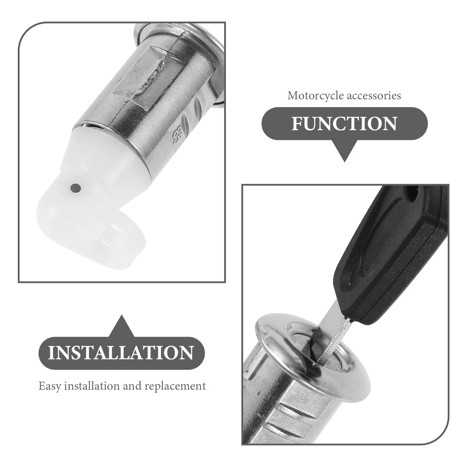 قفل مقعد الدراجة النارية العالمي خفيف الوزن، أمان ثقيل للدراجات البخارية الكهربائية، قفل بديل للدراجة البخارية