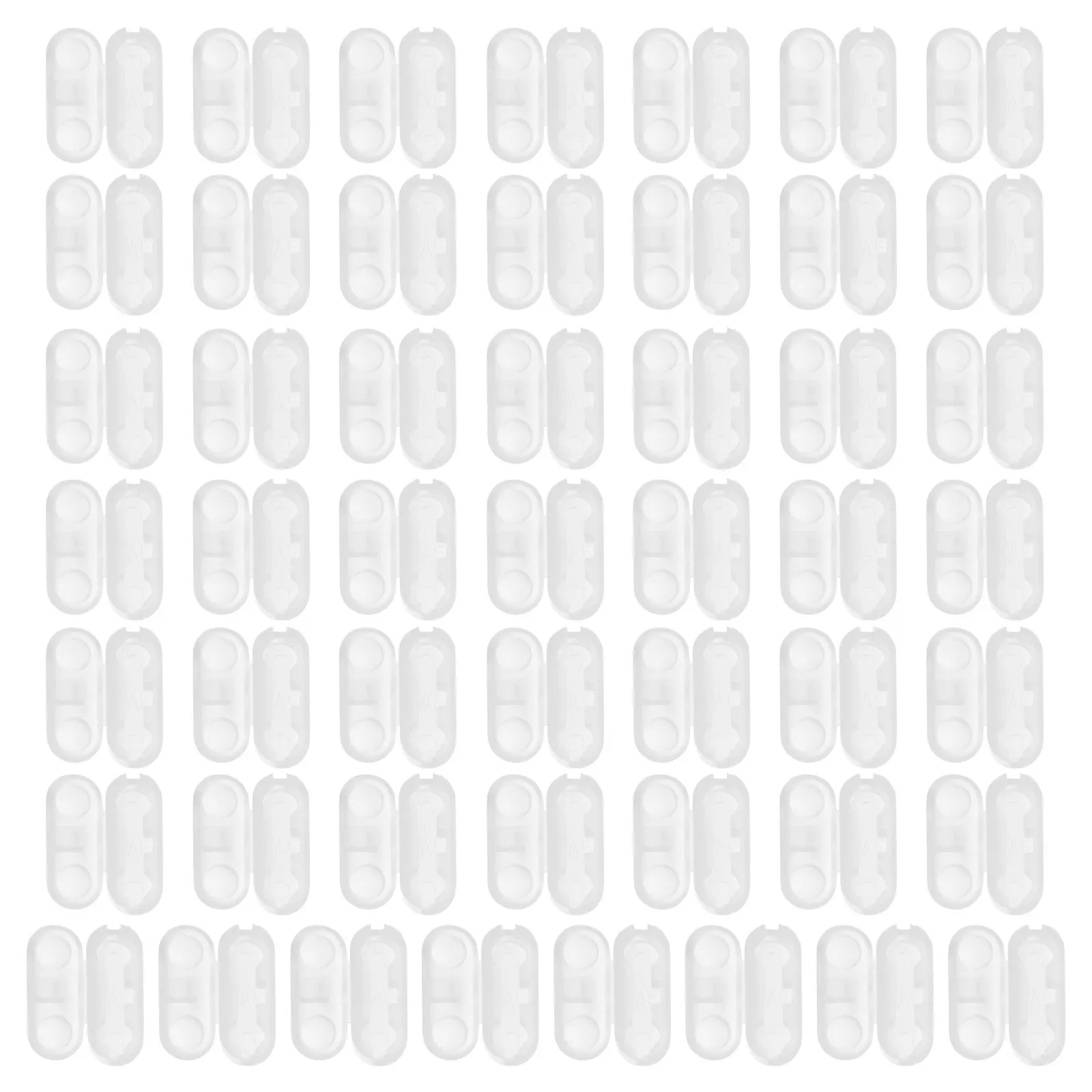 50pcs Blind Ball Chain Connectors for Vertical Roman Roller Shades – Lightweight Transparent Beaded Chain Clips