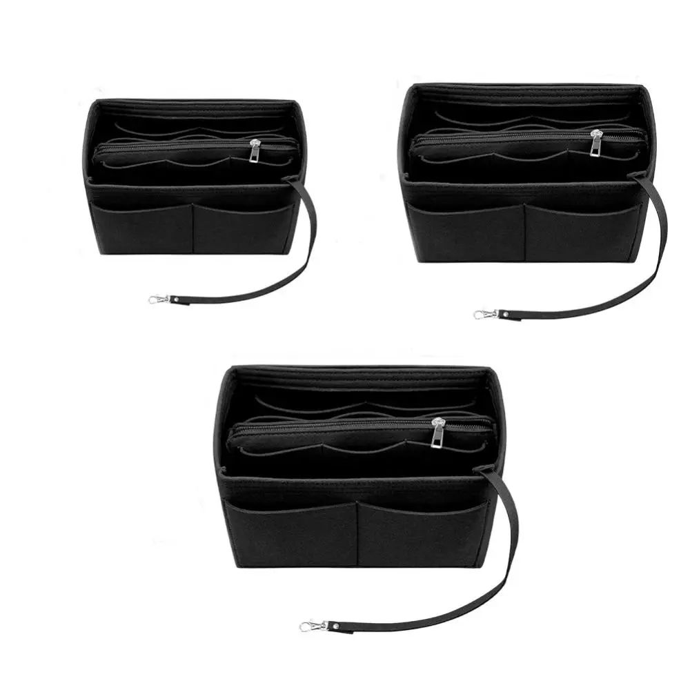 

Lightweight Handbag Insert Cosmetic Organizer Felt Toiletry Container Multifunctional Storage Bags Storage Pouch Students