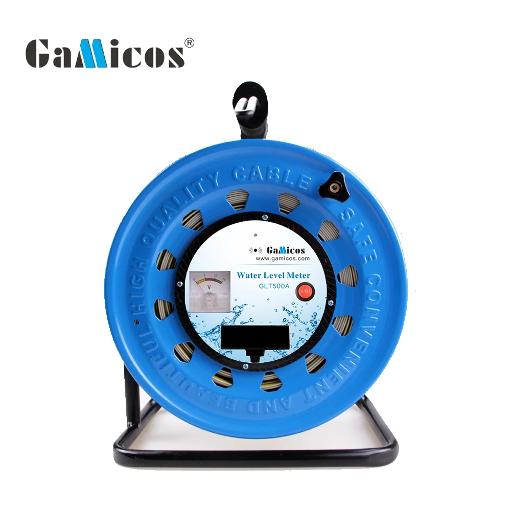 GLT500A 14mm Probe Battery Powered 30-500m Steel Tape Dip Meter for Groundwater Hydrological Survey