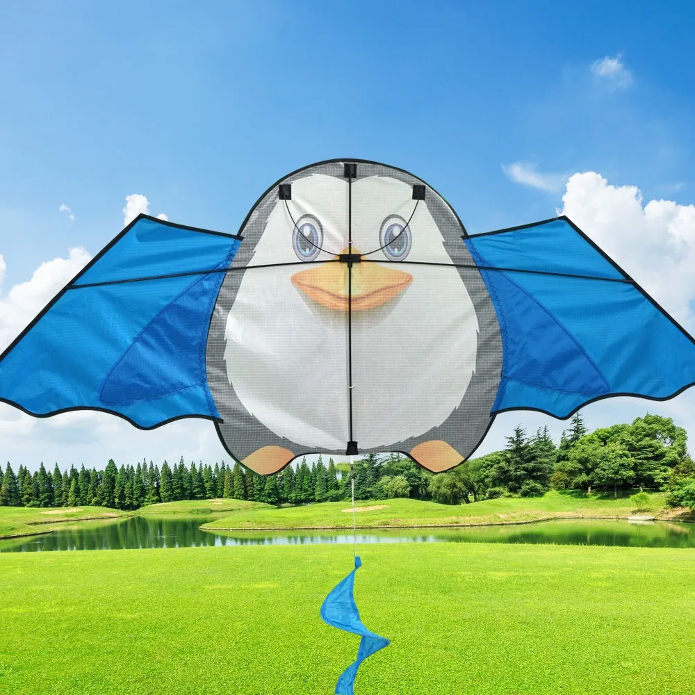 New 1.6m Tail Cartoon Kite Easy to Fly Colored Children's Kite Large 3D Plastic Flying Toy Enhance Coordination