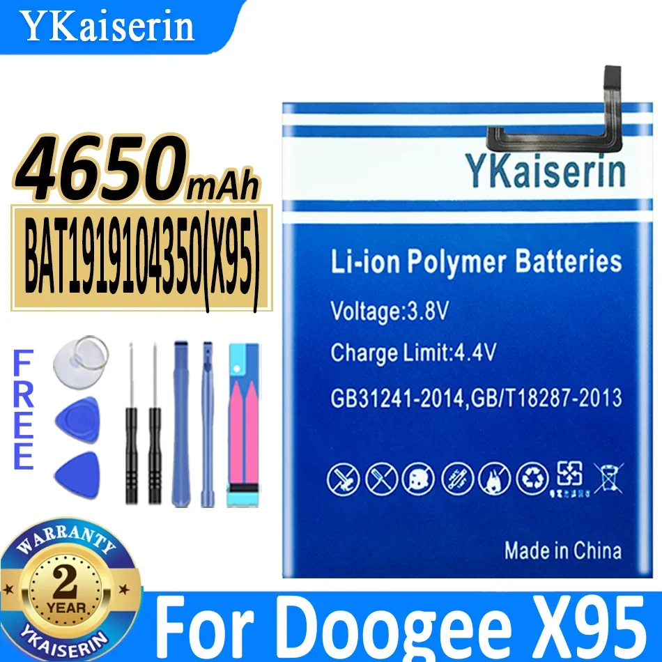 

4650mAh YKaiserin Battery BAT1919104350 (X95) For Doogee X95 Bateria