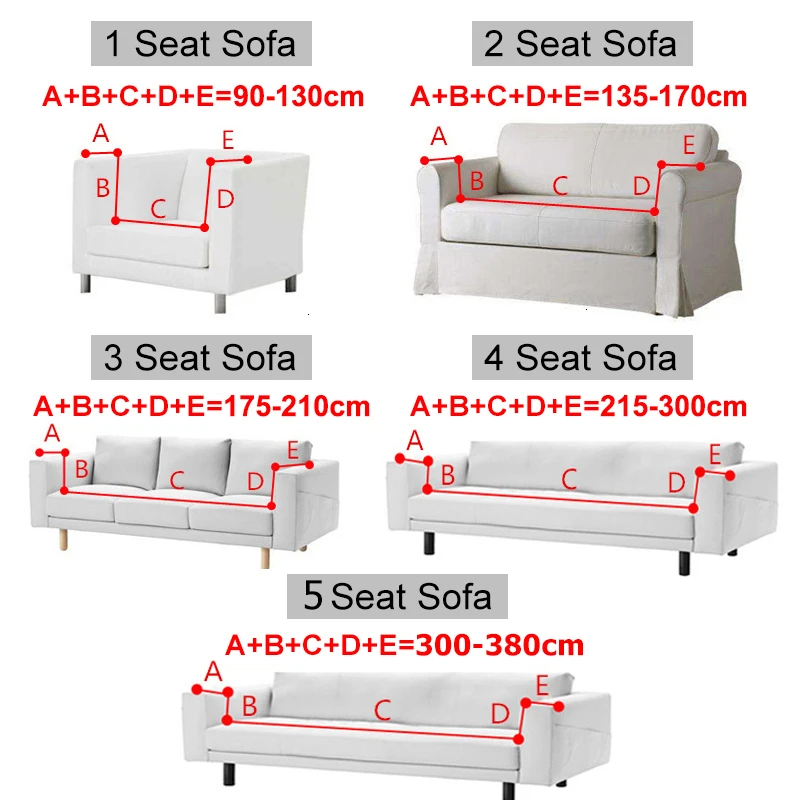 Sofabezug Elastisch für Wohnzimmer Zuhause Jacquard Stretch Schonbezüge Eckcouchbezüge 1/2/3/4 Sitzer L-Form Kostenloser Einkauf – Detail 1
