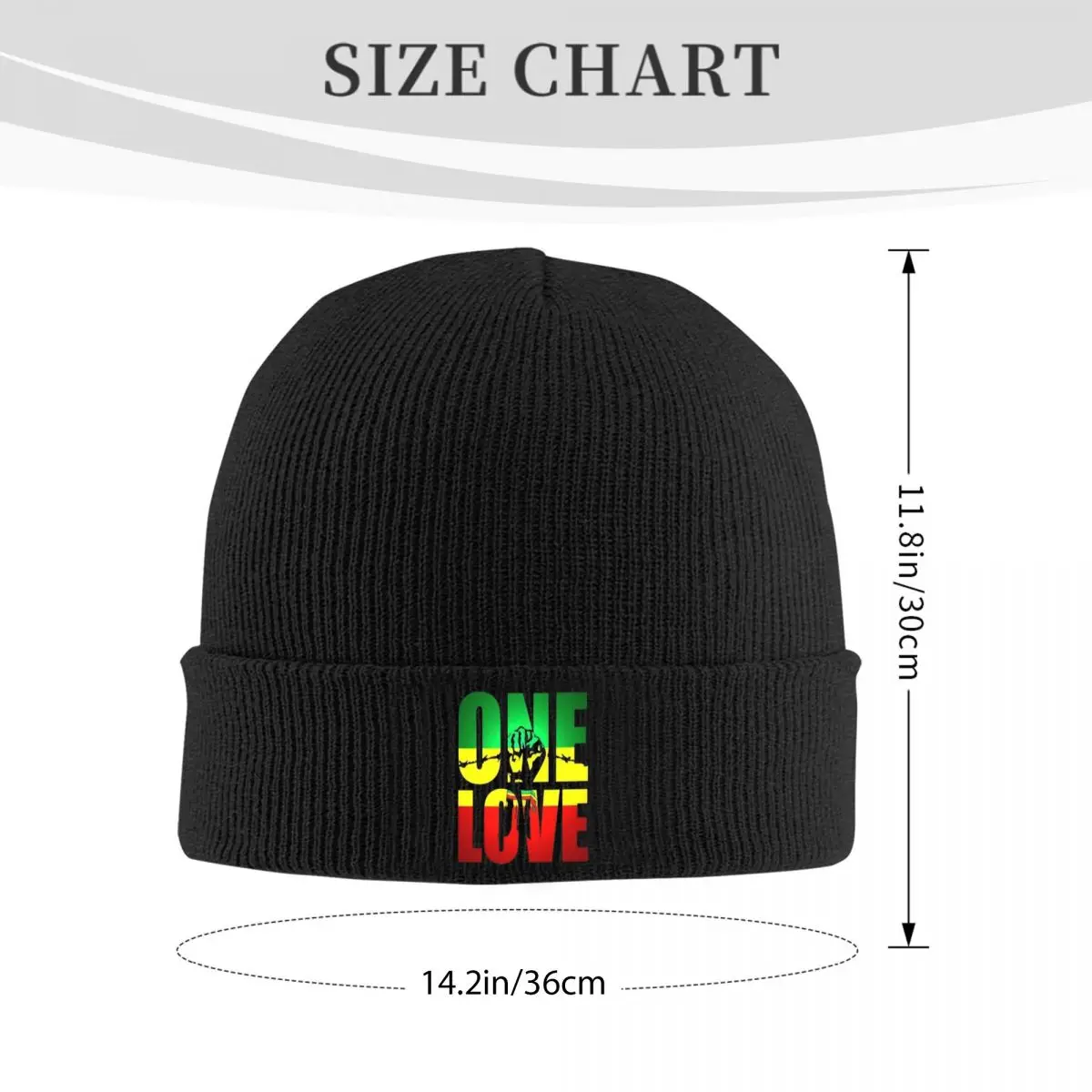 Harajuku Vintage Style Arts Bob Marley One Love Warm Knitted Cap Fashion Bonnet Hat Autumn Winter Outdoor Beanies Hats