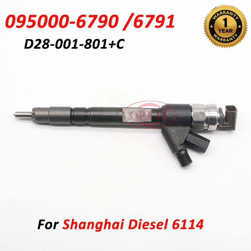 D28001801C 6790 Common Rail Injector 095000-6790 D28-001-801+C Fuel Injection Spray Nozzle 0950006790 For Shanghai Diesel 6114