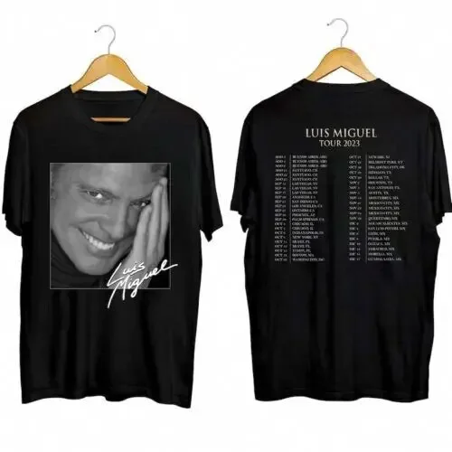 Luis Miguel Tour 2023 Shirt, Luis Miguel Fan Shirt, Black Or White Shirt