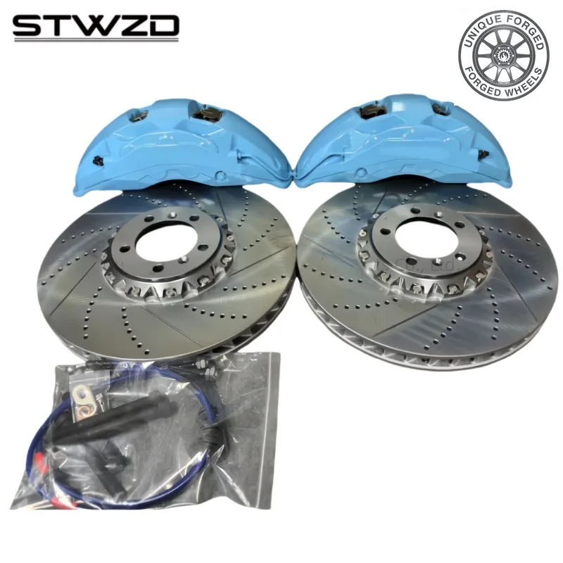 26 Style10N Big Brake Caliper Kit 10 Pot Front Brake System Custom Color For HONDA CR-Z CIVIC IX INSIGHT JAZZ III STREAM FIT