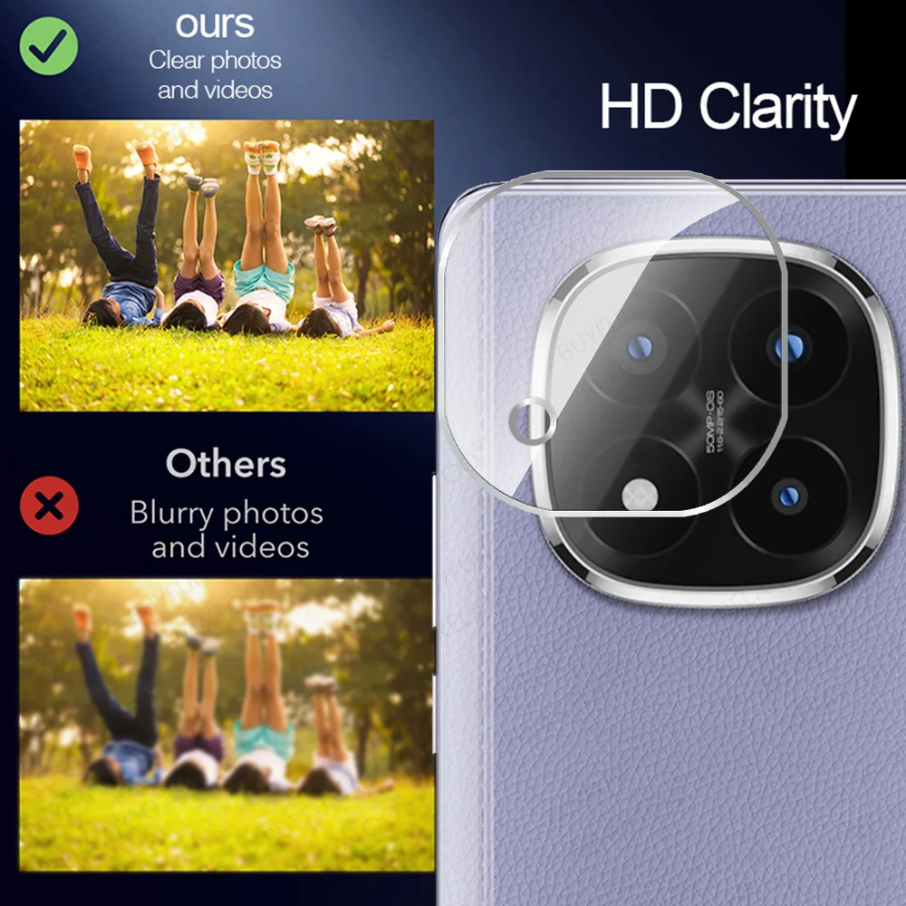 2 Stuks 3D Clear Camera Glas Protector Voor Xiaomi Redmi Note 14 Pro + Note14 Pro Plus 5G Note14Pro 14Pro 4G HD Back Lens Case Cover