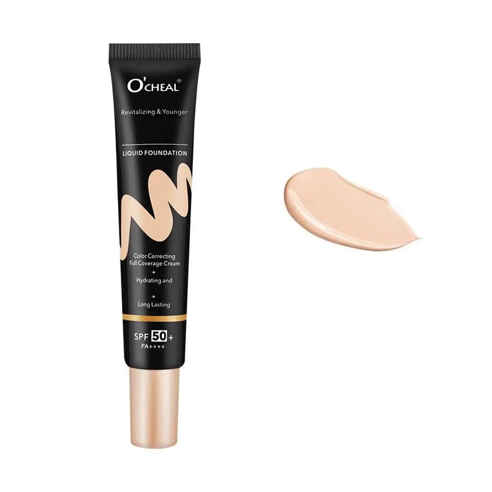 Matte Liquid Face Foundation Long Lasting Oil Control Concealer Contour Makeup BB/CC Waterproof Coverage Foundation Cream F Q1M2