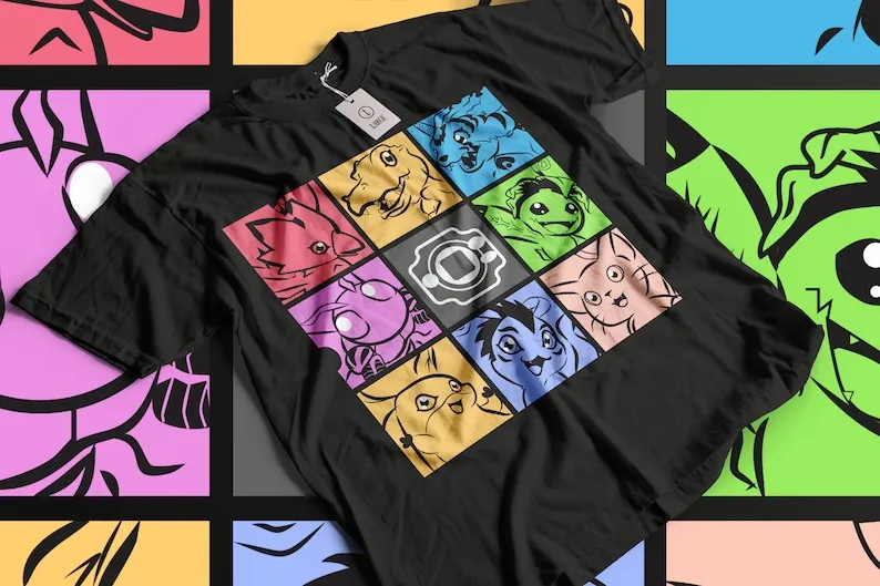 

Anime Vintage Special T-shirt Unisex 8 Digimons Digimon Adventure