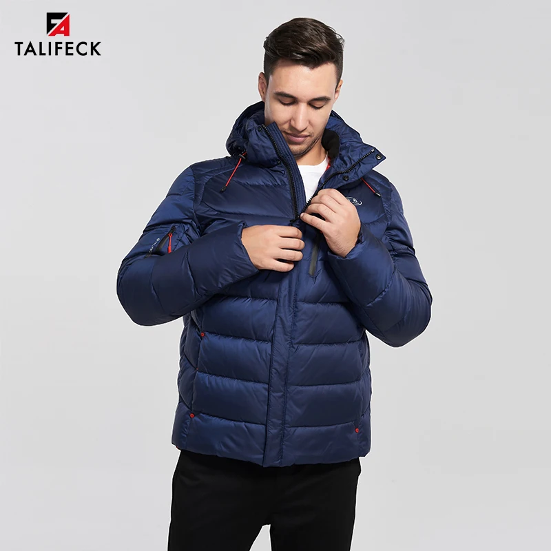 

TALIFECK Winter Jacket Men Padded Jacket Cotton Coat Parka High Quality Brand Warm Winter Jackets Man Detachable Hood Outerwear