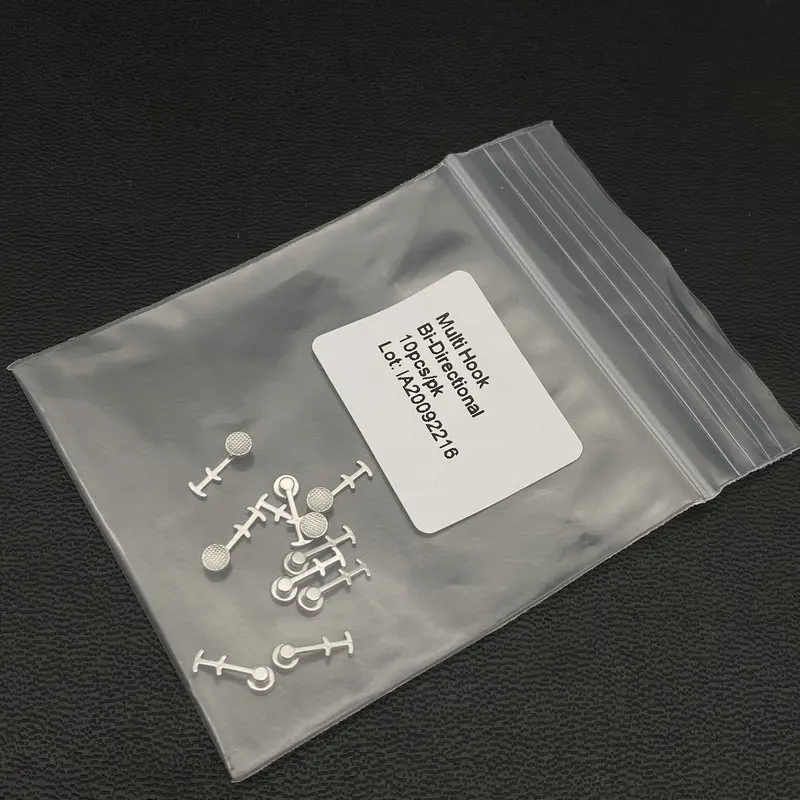 10pcs/pack Dental Orthodontic Lingual button Lingual Attachments multi-hook monoblock bondable button ortho brackets