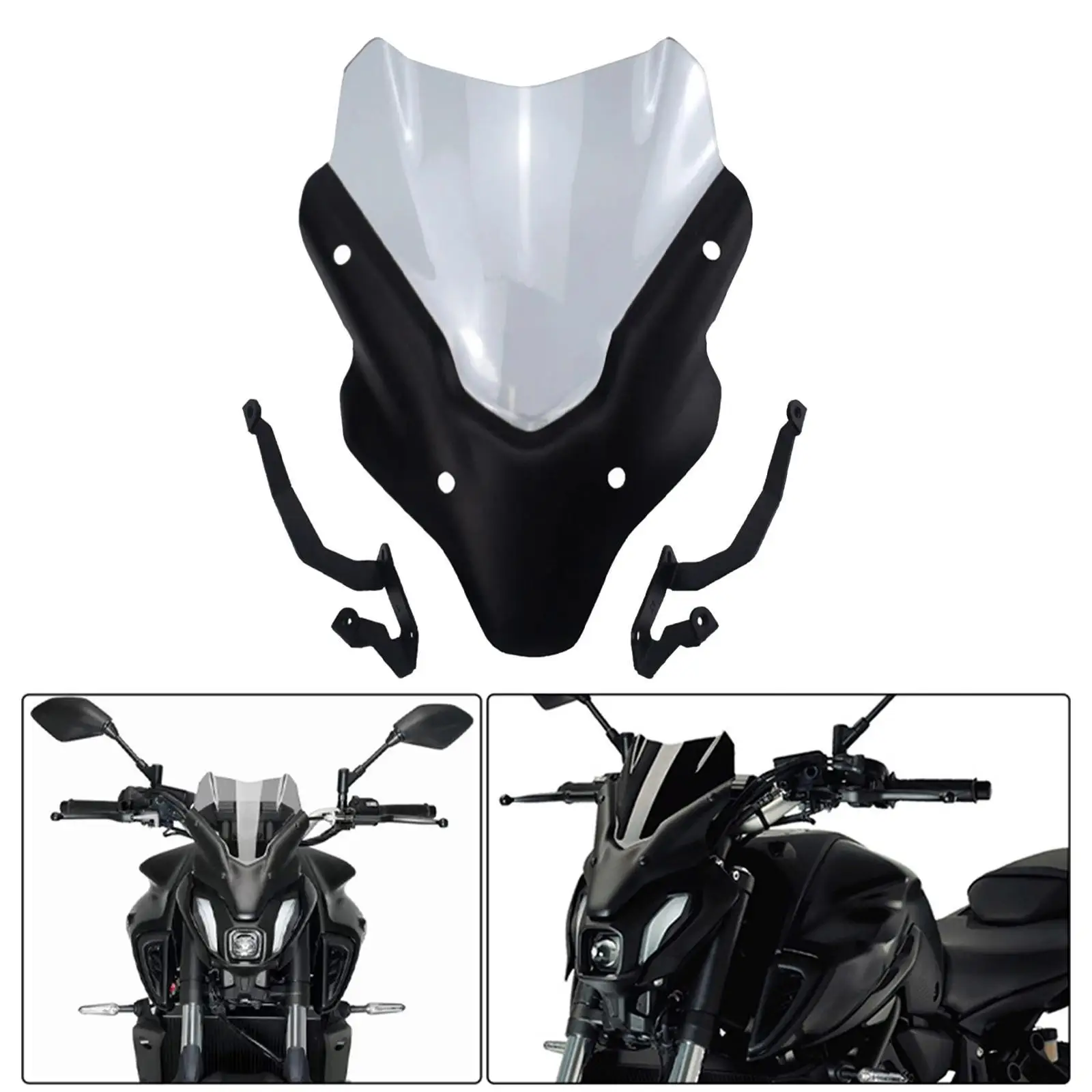 

Motorcycle Windshield Windscreen Deflector Stylish Replacement
