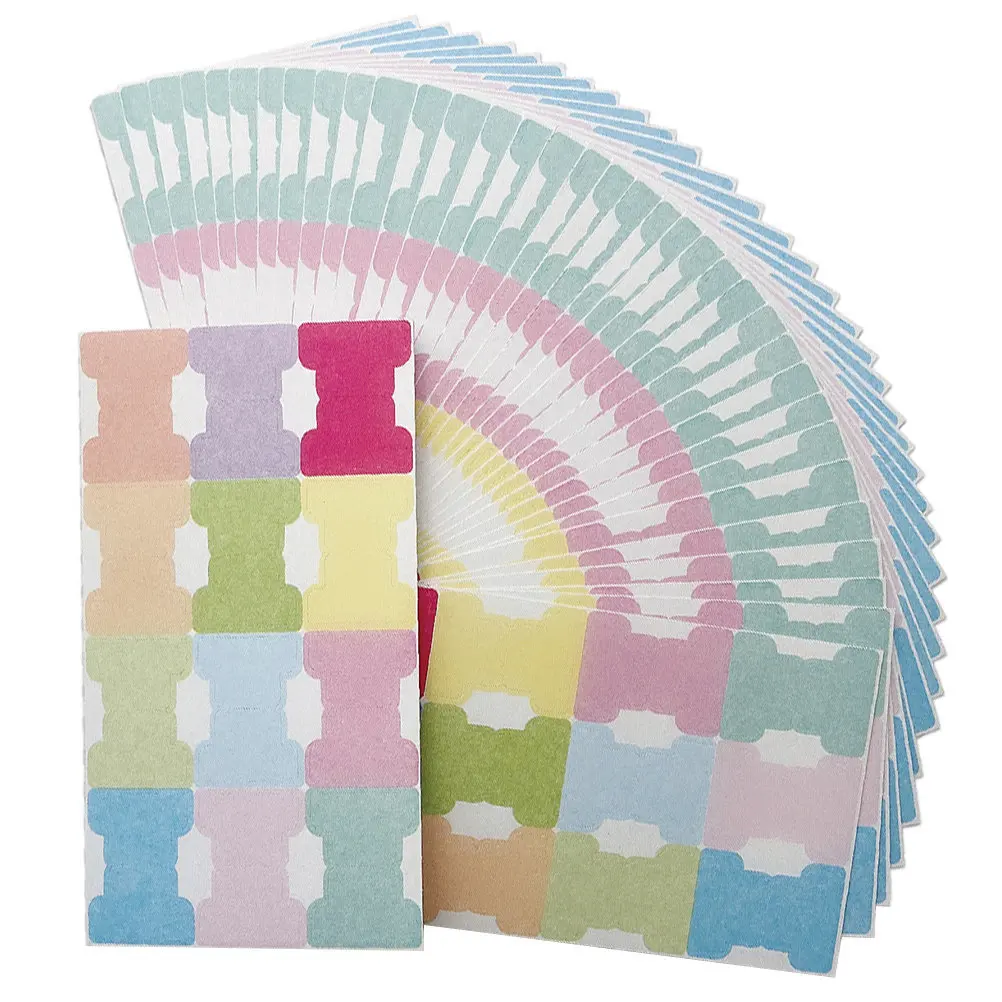 

50 Sheets Sticky Index Tabs High Adhesion Anti-Slip Recessed Design Easy Insert Folder Slot Writable Colored Book Page Markers