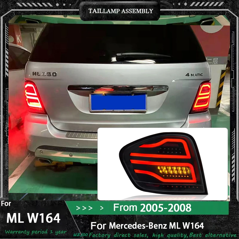 Car Styling for Benz W164 Tail Light 2005-2012 W164 Tail Lamp ML320 ML350 ML450 ML500 Rear DRL Turn Signal Fog Brake Reversing