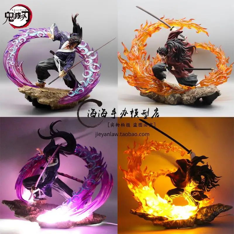 

Hot 21cm Demon Slayer Kokushibo Tsugikuni Yoriichi Figure Gk Fierce Battle Action Figurine Pvc Statue Model Doll Decoration Toys