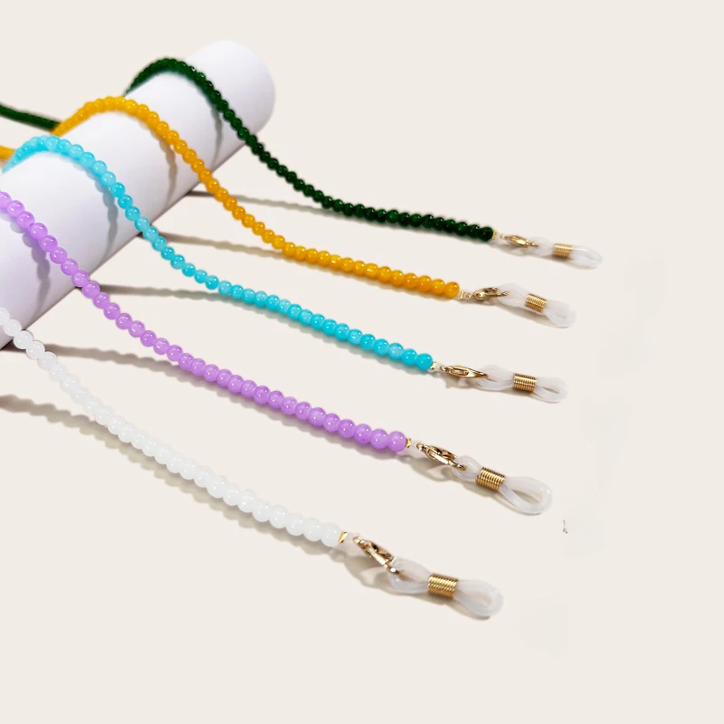 

Withyoo Handmade Beaded Eyeglasses Chain Trendy Paint Hanging Neck Lanyard for Sunglasses Wholesale