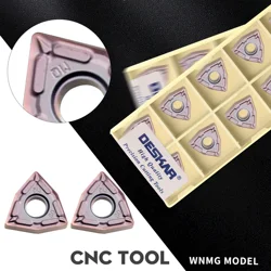 WNMG080404-MQ LF6018 External Turning Tool WNMG080408-MQ LF6018 Carbide Inserts CNC Metal Lathe Tools , TNMG For Stainless Steel