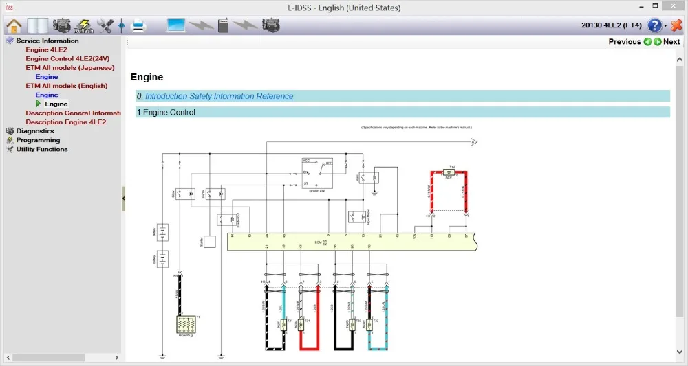 For Isuzu E-IDSS Engineering Release 2024 - Isuzu Diagnostic Service System+Support J2534+Keygen