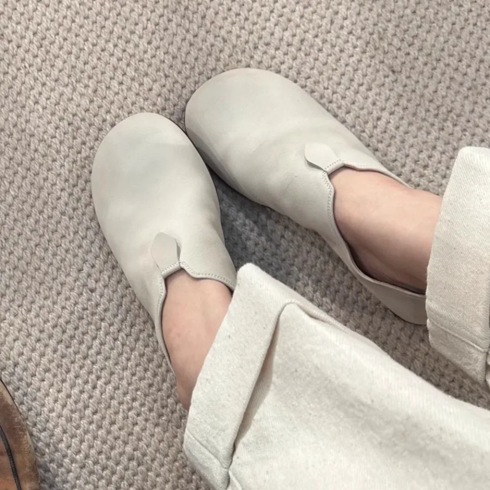 

NIGO Women's Spring And Autumn Round Head Cute Fashion Casual Shoes Comfortable Temperament Solid Colour Flat Shoes#NGSH1731