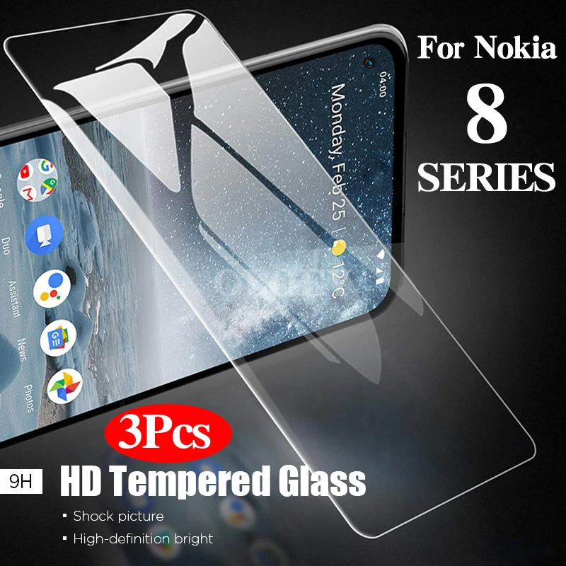 

Закаленное стекло для Nokia 8,3, 8, 8,1 plus, plus, 3 шт., защита экрана, полная защитная пленка для смартфонов на стекло Nokia8.3, Nokia8.1