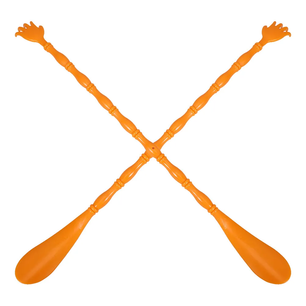 2Pcs Dual-Purpose Back Scratcher with Long Handle Shoe Horn Multifunctional Itch Relief Tool for Adults Seniors Travel Home