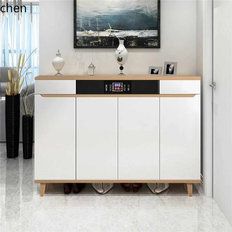 ZML electronic smart shoe cabinet drying dehumidification deodorization sterilization shoe shine paint Nordic modern