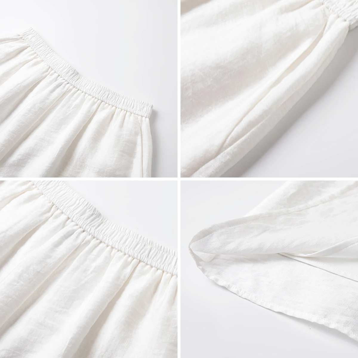 VIMLY White Nine Point Trousers Women's 2025 Summer Casual Straight Wide Leg Elegant Pants Front Pockets Woman Clothing A2190