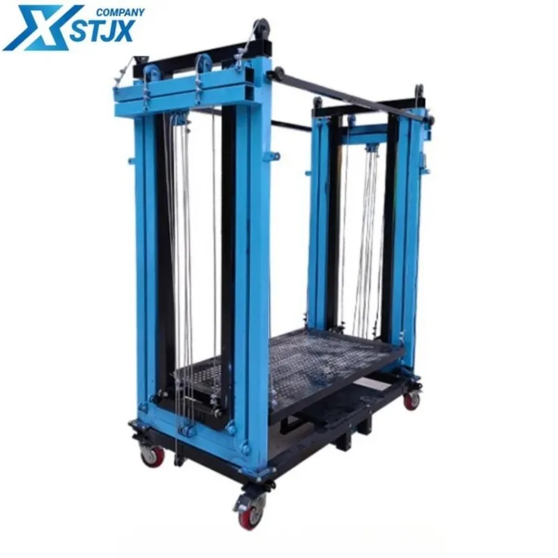 Electric scaffolding indoor and outdoor construction site decoration folding remote control automatic lift