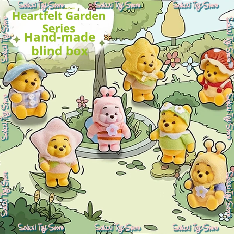 

Original Winnie The Pooh Heartbeat Garden Series Blind Box Mystery Box Ornaments Cute Surprise Box Kawaii Birthday Gift