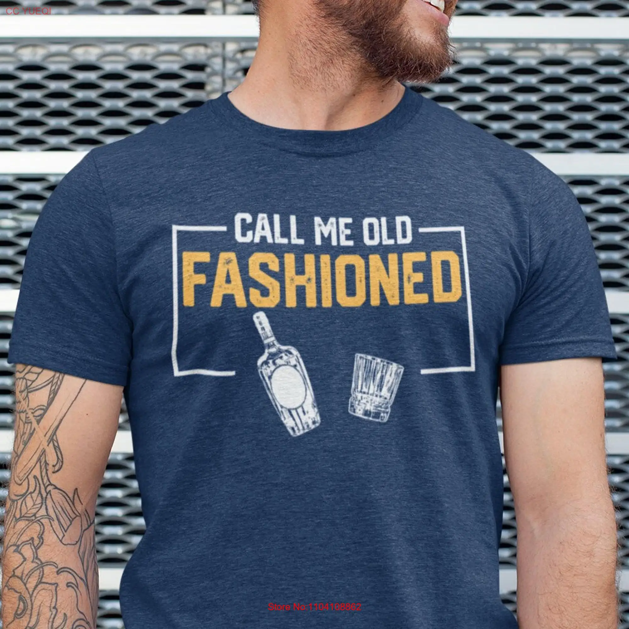 Bourbon s For Men Call Me Old Fashioned T Shirt Whiskey Lover Drinking Fathers Day long or short sleeves