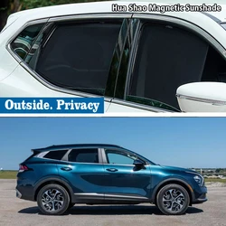 Magnetic Car Sunshade Shield Front Windshield Frame Curtain Sun Shade Auto Accessories For Kia Sportage NQ5 2022 2023 2024 5