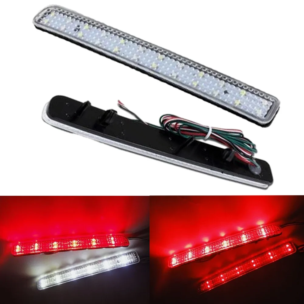 2pcs Clear Bumper Reflector LED Tail Brake Light Backup For Range Rover Sport LR3 LR4 2010 2011 2012 2013 XFF500030