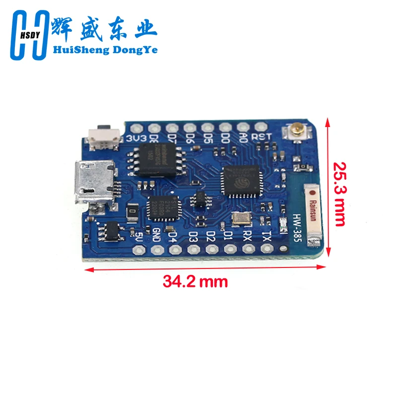 WEMOS D1 Mini Pro 4M 16M Bytes External Antenna Connector NodeMCU Based ESP8266 ESP-8266EX CP2104 WIFI Development Board Micro