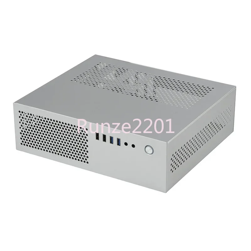 SKTC New A10 Mini Horizontal Vertical MATX24*24 Motherboard Small 1U Power Supply 7.3LHTPC Computer Case