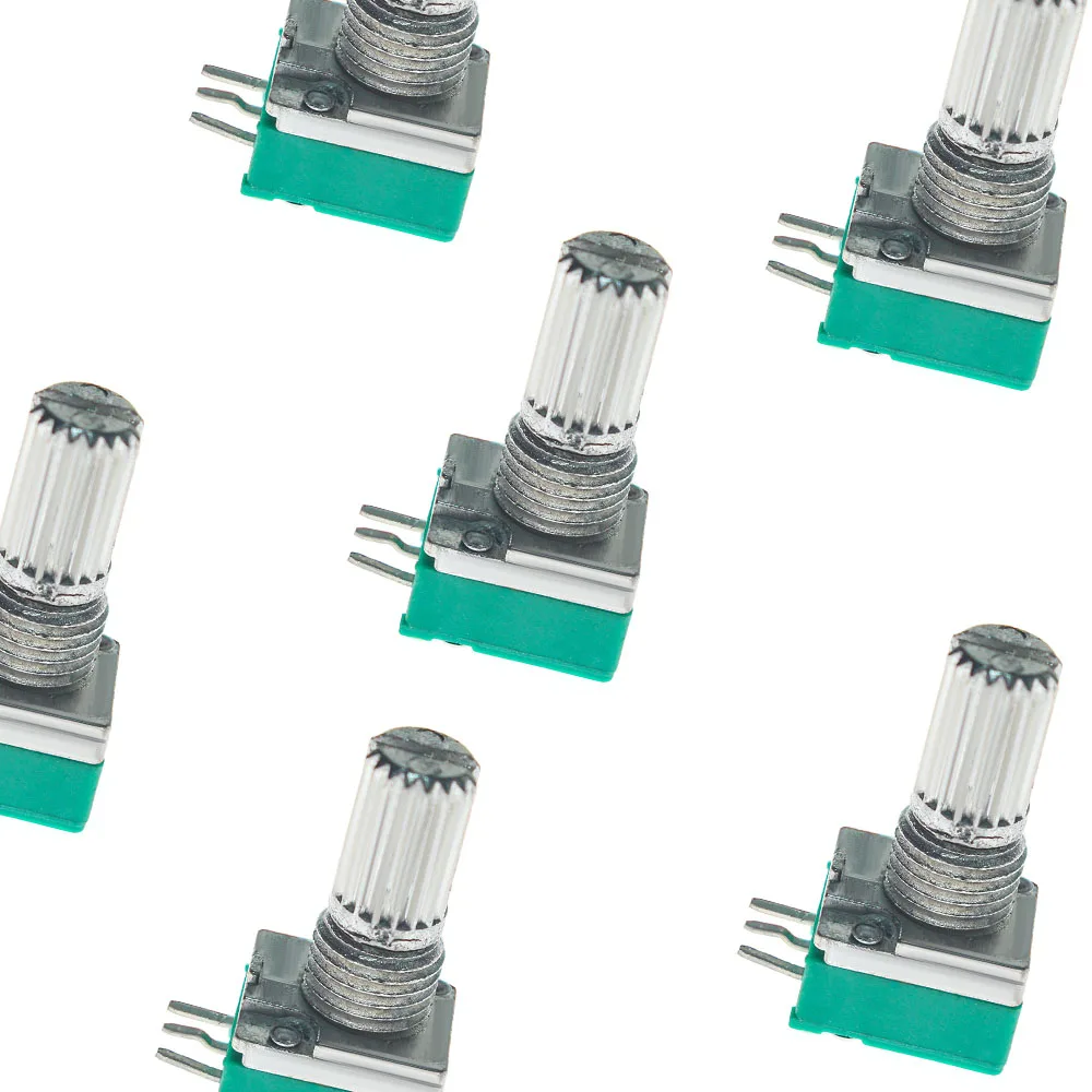 5/10PCS RK097 RK097N Potentiometer Industriële Schakelaars B1K 5K 10K 20K 50K 100K 500K Schakelaar Audio15mm 3Pin Versterker Afdichting