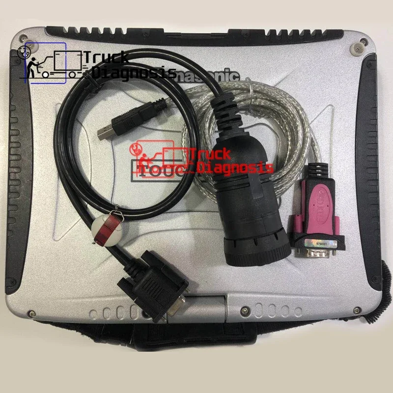 CF19 laptop+ LIEBHERR DIAGNOSTIC kit for Liebherr software SCULI with LIEBHERR excavator Crane diagnostic tool