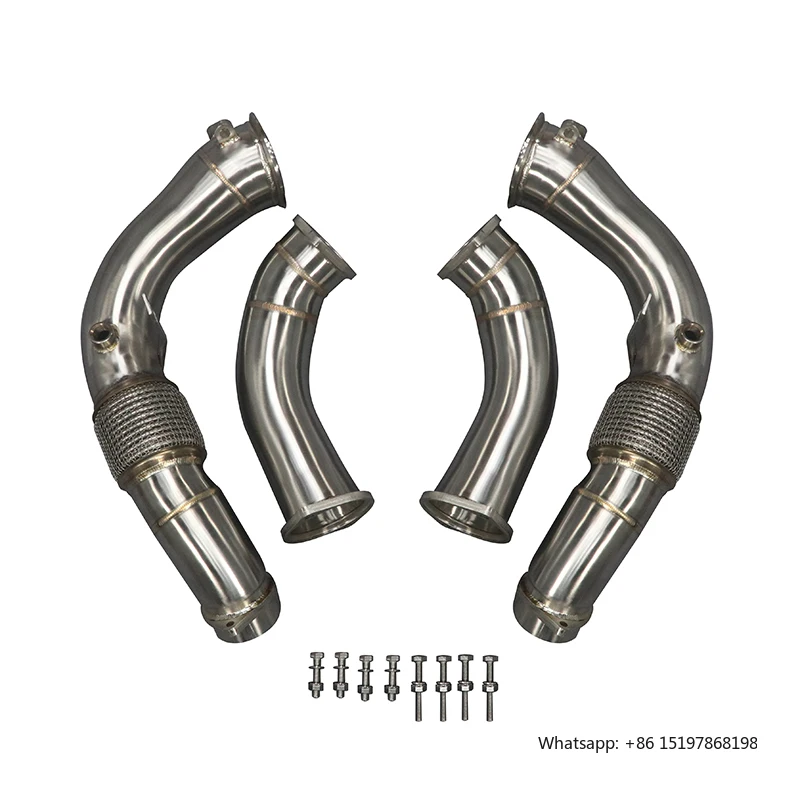 

Brushed Exhaust Catless Exhaust Pipe for BMW X5M X6M F95 F96