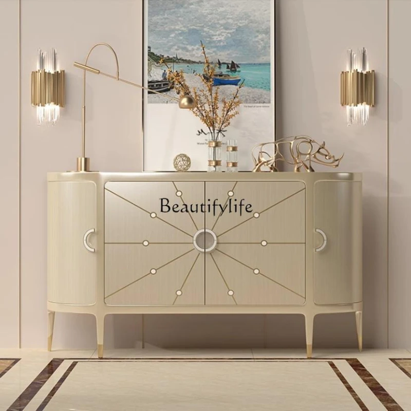 

Modern simple entry foyer cabinet storage side cabinet decorative cabinet American style