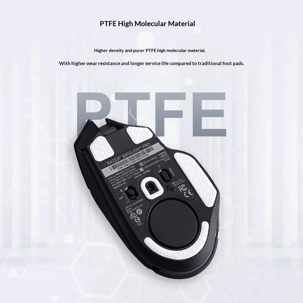 Titan Nation FOR Razer Basilisk V3Pro Mouse foot Patch 3D Textured Mouse Pad Padfits perfectly smooth gliding view 4