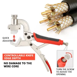 BXQ-F-55 Multifunctional Electrician Wire Stripper High Voltage Cable Stripper Insulation Wire Stripper Wire Puller