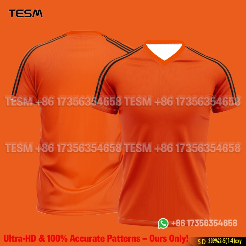 TESM Football Jersey Family Matching T-shirts Men Kids Blue Plaid Quick Dry Soccer Fan Tee Parent-child Short Sleeve Tops