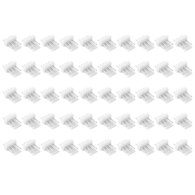 50Pcs KF2510 Connector 2.54MM Male Pin Header 4Pin Fan Connector For ASIC Miner Antminer S9 Z9 Z15 L3+ DR3 T2T A9 A1 A10-AT35
